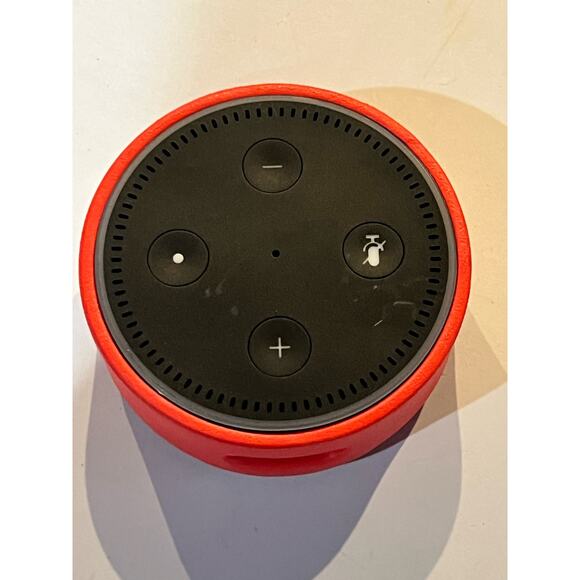 Echo Dot Kids Edition an Echo designed for kids punch red case - Picture 2 of 6